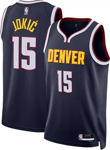 Nikola Jokic Denver Nuggets NBA Kids Youth 8-20 Navy Icon Edition Swingman Jersey