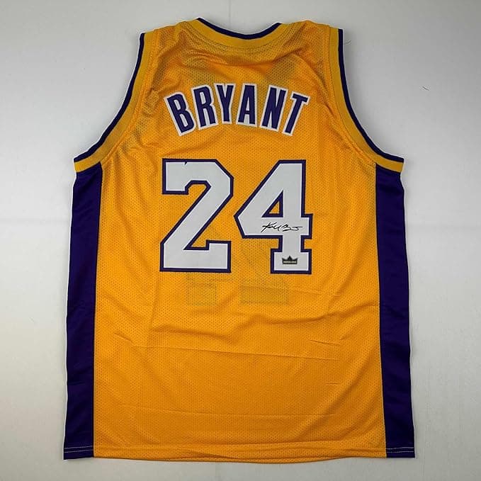 Kobe Bryant Los Angeles Lakers Facsimile Autographed Reprint Basketball Jersey