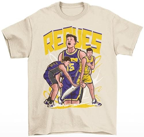 Austin Reaves Cartoon Style Los Angeles Basketball T-Shirt